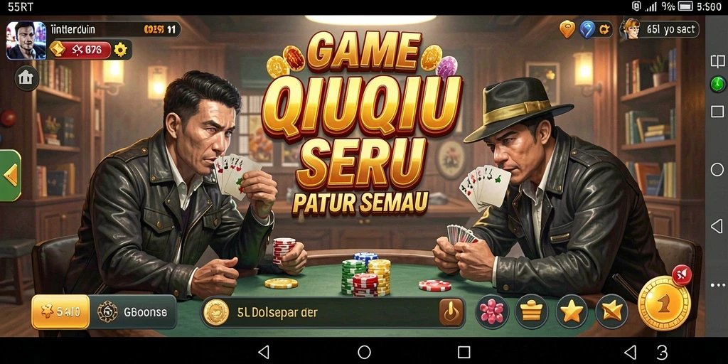 Tampilan gameplay QiuQiu penuh warna dan interaktif.