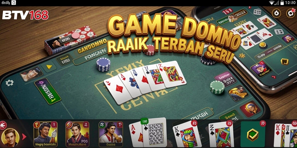 Tampilan gameplay seru dari BTV168 dengan berbagai mode permainan Domino.