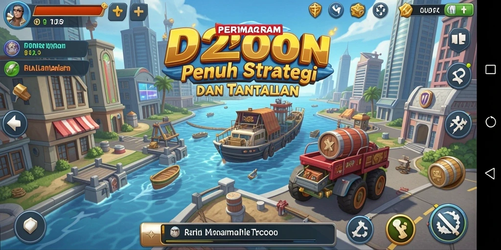 Tampilan gameplay Tycoon yang menarik dan interaktif di D200M.