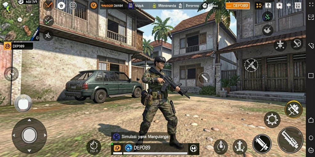 Screenshot gameplay DEPO89 yang menampilkan simulasi menarik dan grafis indah.
