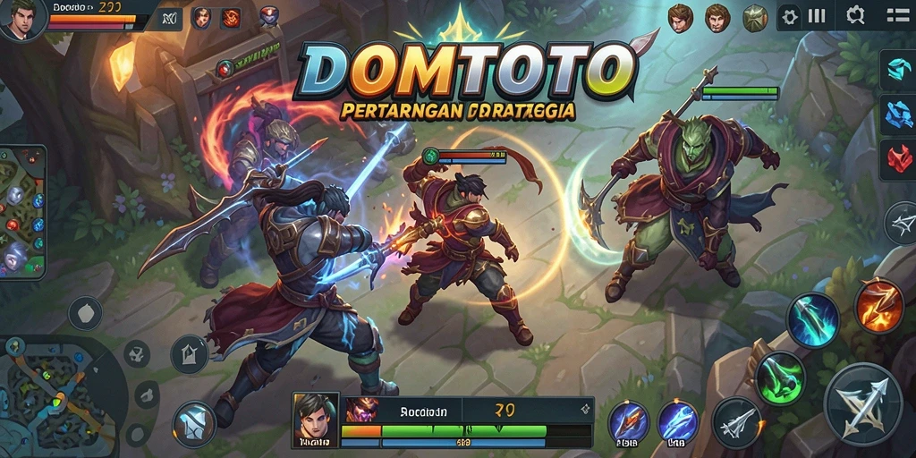 Tampilan gameplay seru dalam DOMTOTO yang menegangkan.