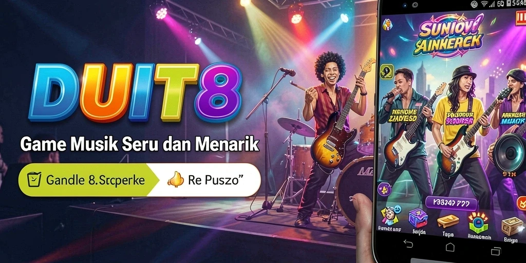 Tangkapan layar gameplay DUIT8 yang menampilkan keseruan permainan musik.