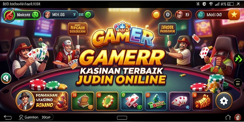 Screenshot GAMERP menunjukkan grafis permainan kasino yang mengesankan.