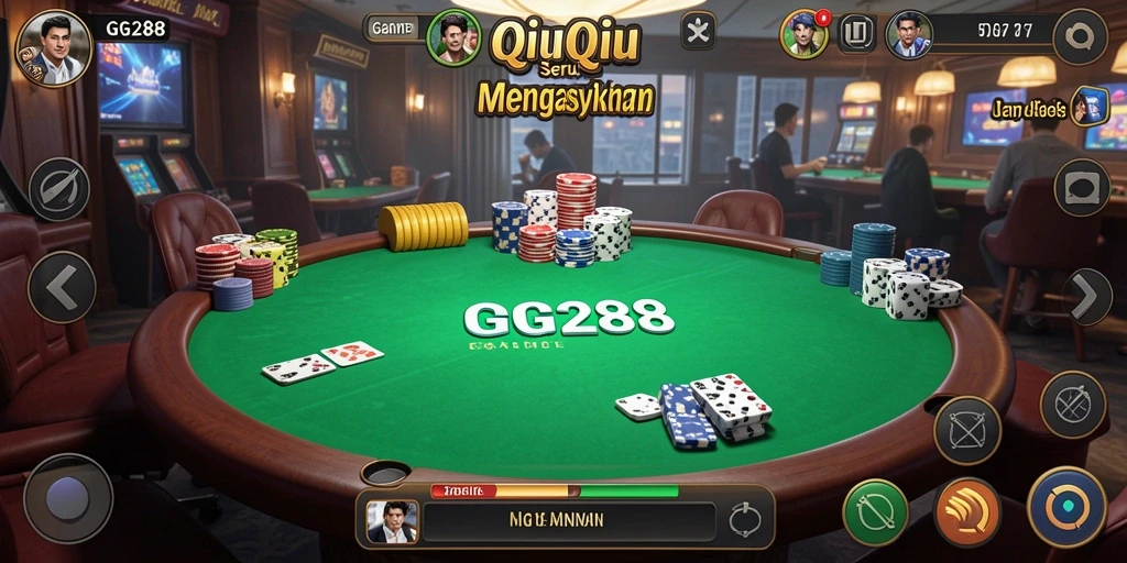 Screenshot gameplay QiuQiu yang menampilkan keseruan bermain.