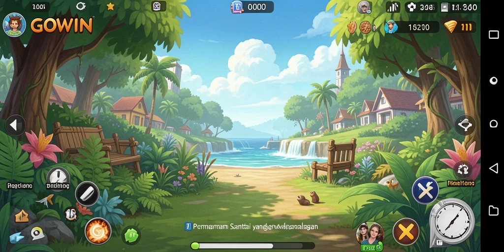 Screenshot gameplay <strong>GOWIN</strong> yang menunjukkan tantangan seru dan grafis menarik.