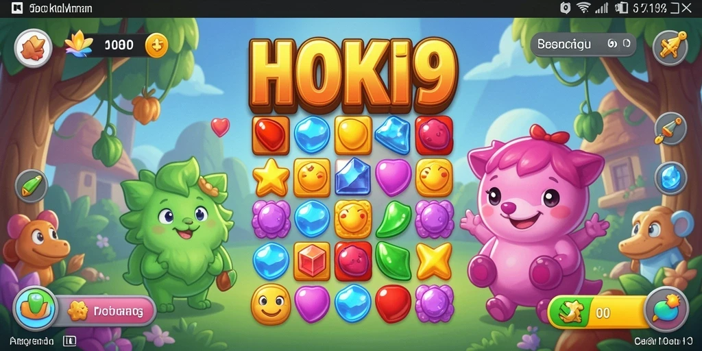 Tampilan gameplay HOKI9 yang penuh warna dan menarik.