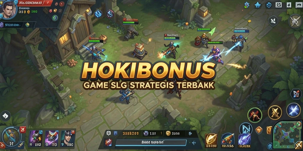 Tangkapan layar HOKIBONUS menunjukkan aksi strategis yang mendebarkan.