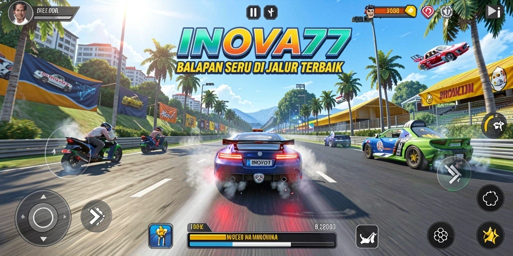 Gameplay seru di INOVA77 dengan balapan mendebarkan dan grafik yang menakjubkan.