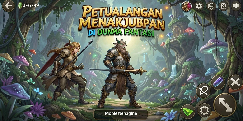 Gameplay menarik di dunia petualangan yang menakjubkan.