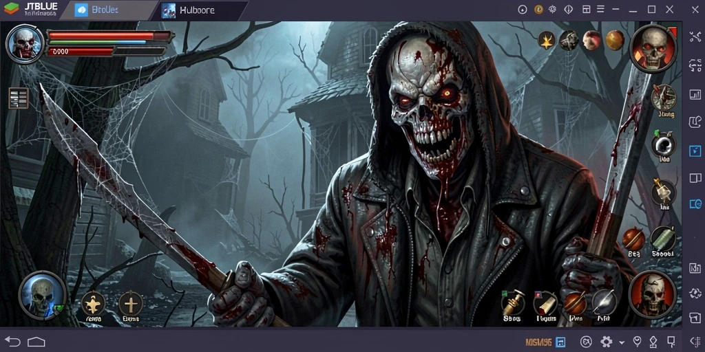 Tampilan menakutkan dari gameplay JTBLUE yang siap menguji nyali Anda.