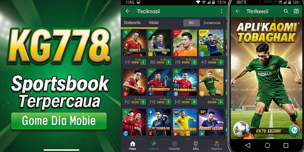 Tampilan utama KG778 menunjukkan antarmuka sportsbook yang menarik dan informatif.