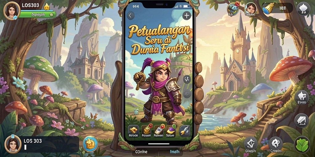 Tampilan gameplay seru dalam dunia petualangan LOS303.