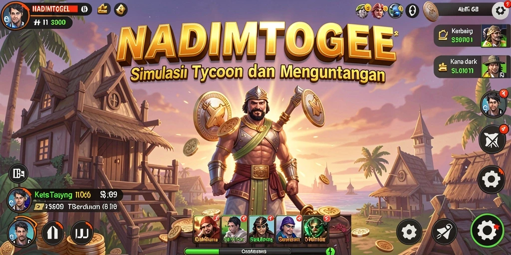 Tampilan gameplay menarik dari NADIMTOGEL yang penuh strategi Tycoon.