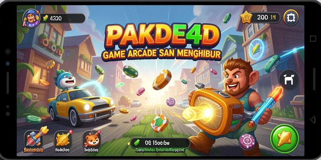 Screenshot gameplay <strong>PAKDE4D</strong> yang menampilkan keseruan permainan arcade.