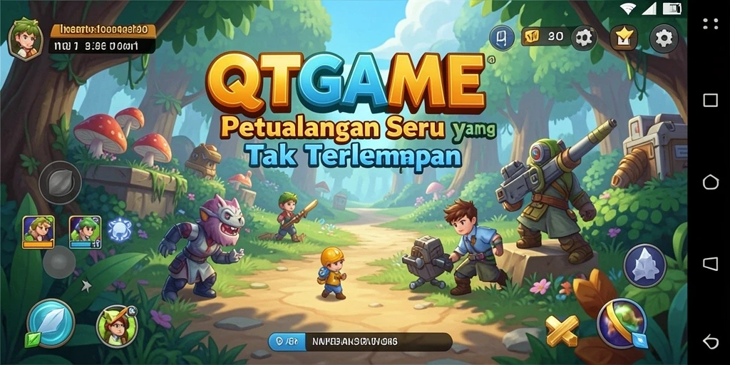 Tampilan gameplay QTGAME yang memikat dan menantang.
