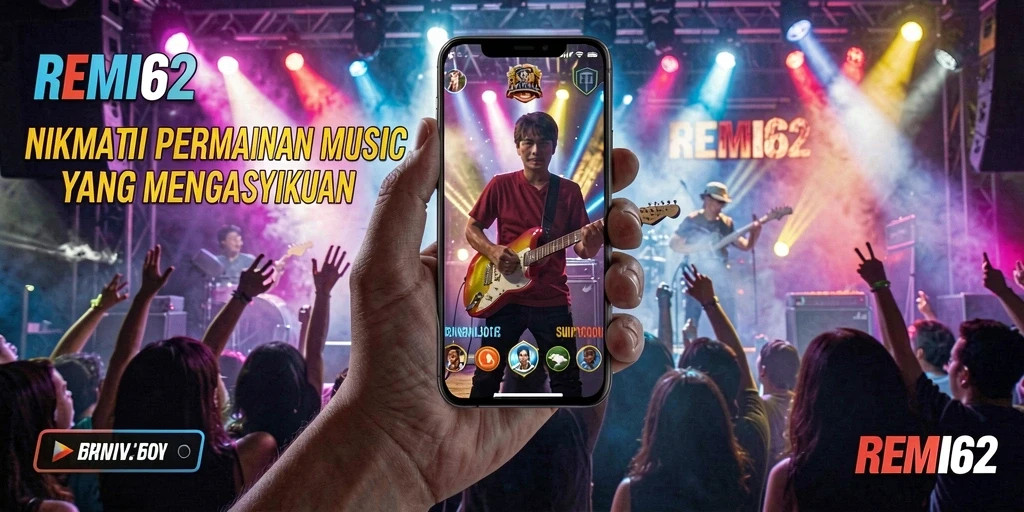 Tampilan gameplay menarik di <strong>REMI62</strong> dengan berbagai pilihan lagu.