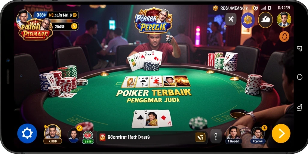 Tampilan gameplay Poker yang menegangkan di RR89.