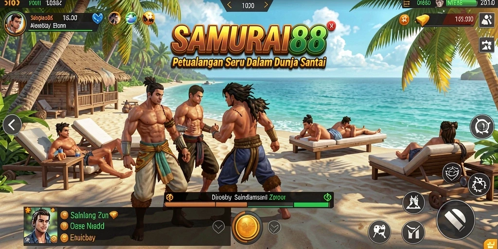 Tangkapan layar SAMURAI88 menunjukkan aksi samurai dalam gameplay yang santai dan menyenangkan.