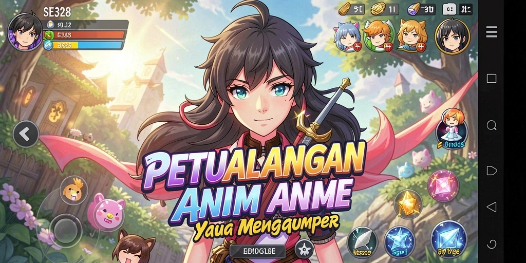Tampilan menarik dari gameplay SE328 yang menyoroti karakter Anime.
