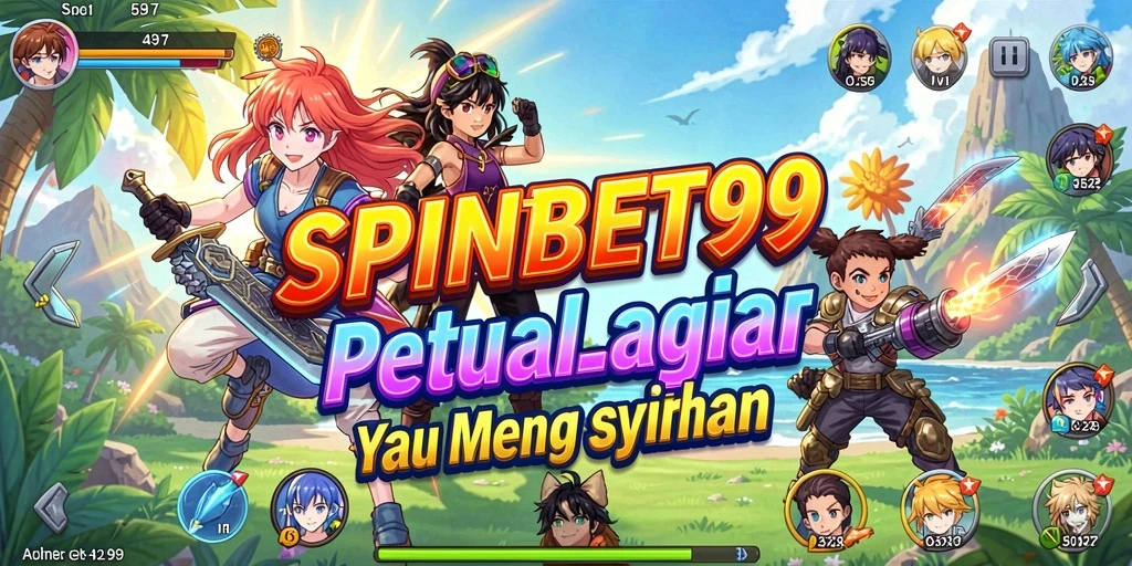 Screenshot gameplay SPINBET99 yang menunjukkan aksi seru karakter Anime.