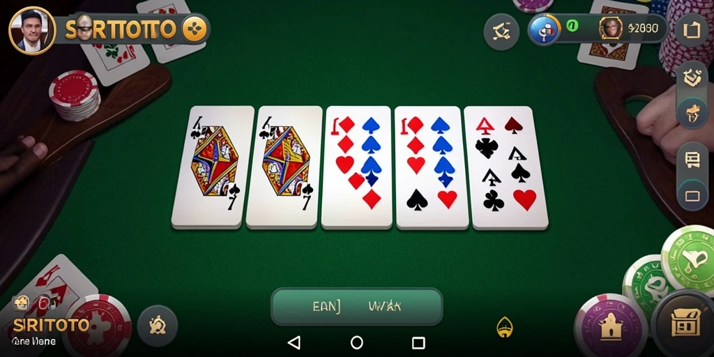 Screenshot utama SRITOTO menampilkan aksi seru gameplay Domino.
