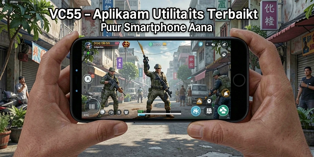 Screenshot VC55 menampilkan antarmuka aplikasi Utility yang intuitif.