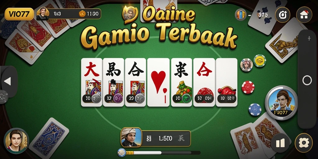Tampilan permainan Domino VIO77 yang menarik dan interaktif.