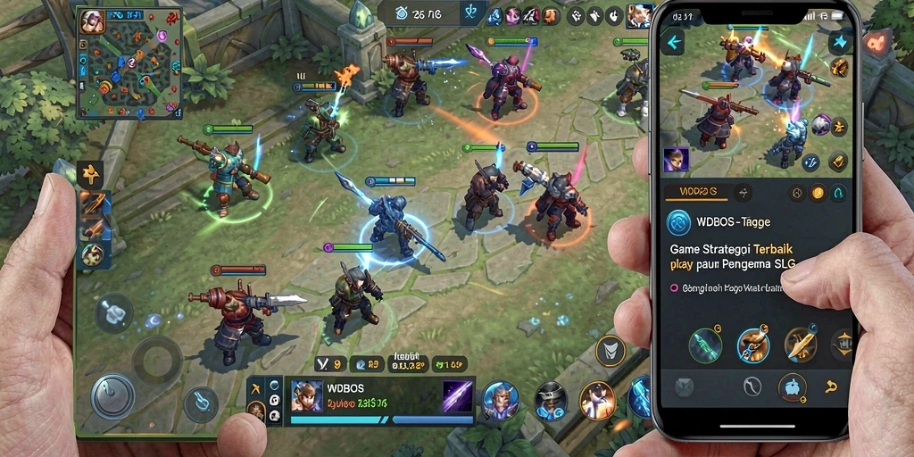 Screenshot menampilkan aksi mendebarkan dalam game SLG.